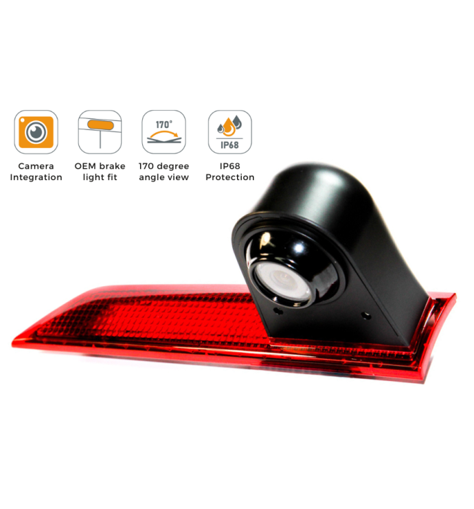 InCarTec | Ford Transit Custom (12-15) reverse view high level brake light camera (STANDARD BULB) ( CVC-FOR-02 )